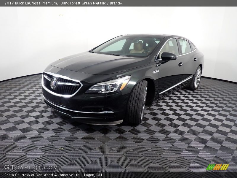 Dark Forest Green Metallic / Brandy 2017 Buick LaCrosse Premium