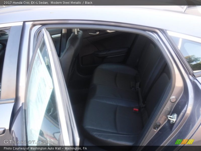 Modern Steel Metallic / Black 2017 Honda Civic EX-L Sedan