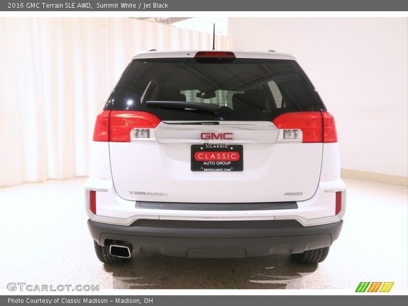 Summit White / Jet Black 2016 GMC Terrain SLE AWD