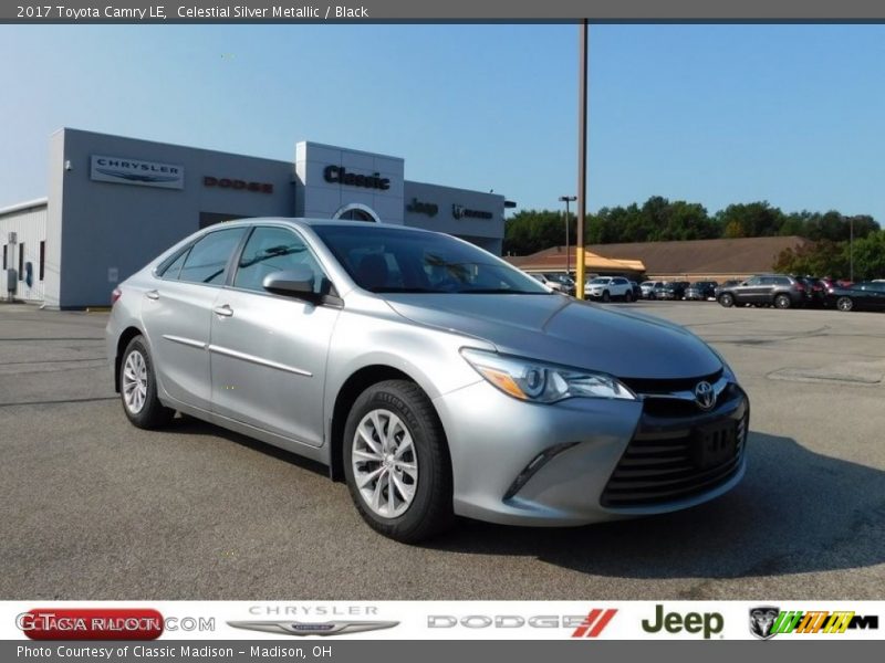 Celestial Silver Metallic / Black 2017 Toyota Camry LE