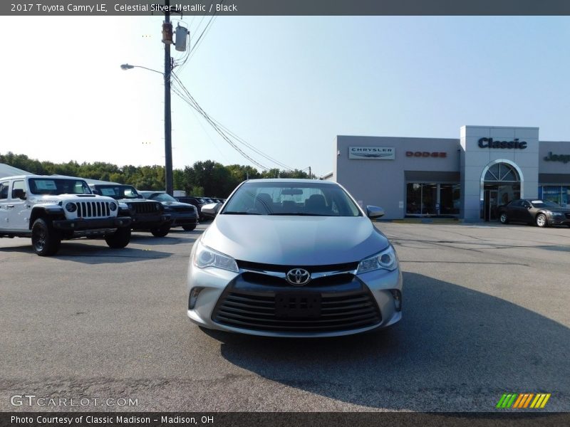 Celestial Silver Metallic / Black 2017 Toyota Camry LE