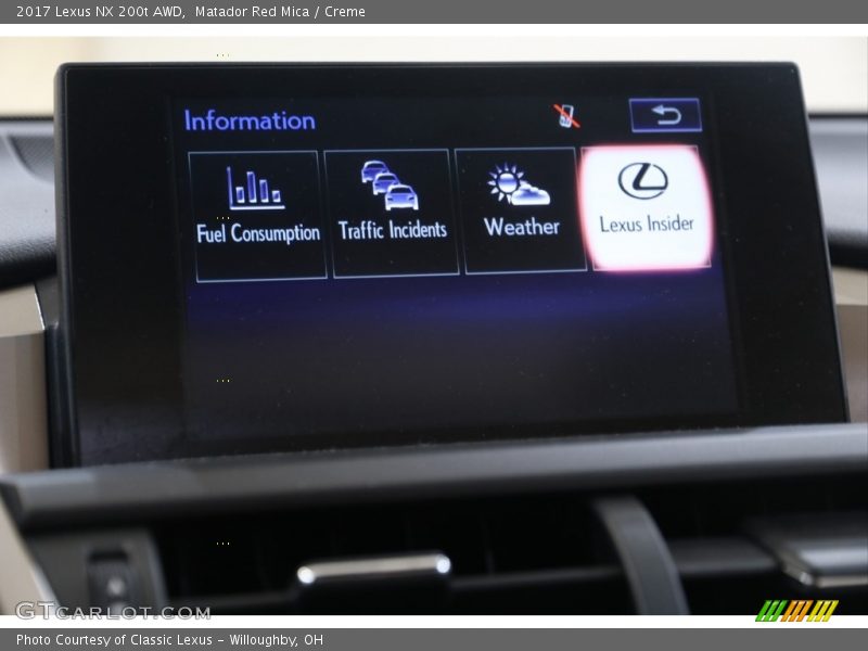 Matador Red Mica / Creme 2017 Lexus NX 200t AWD