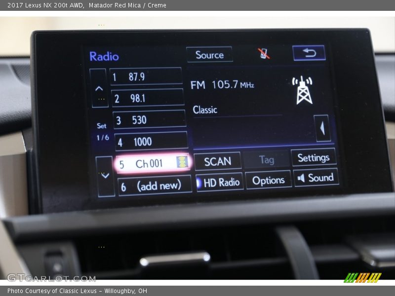 Matador Red Mica / Creme 2017 Lexus NX 200t AWD