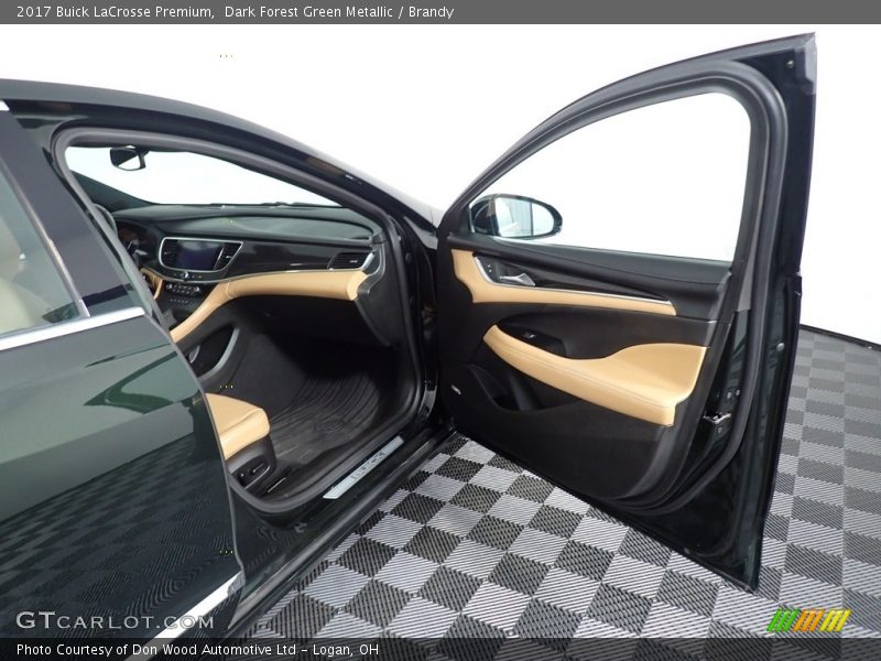 Dark Forest Green Metallic / Brandy 2017 Buick LaCrosse Premium
