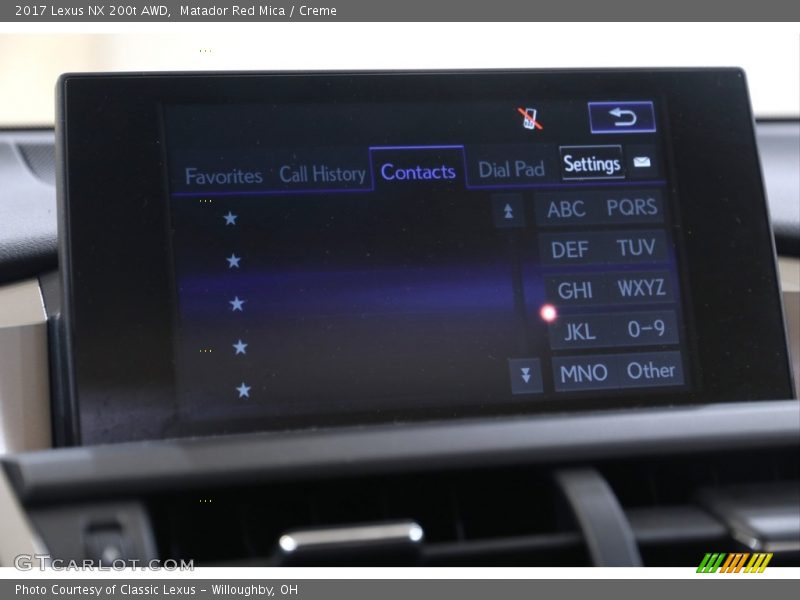 Matador Red Mica / Creme 2017 Lexus NX 200t AWD