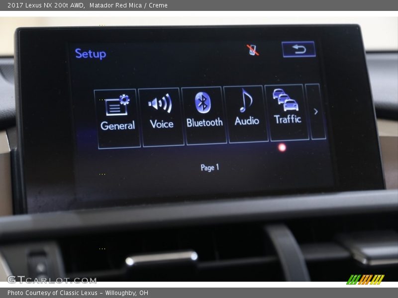 Matador Red Mica / Creme 2017 Lexus NX 200t AWD