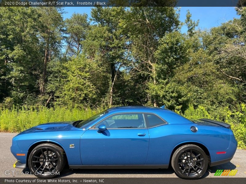 Frostbite / Black 2020 Dodge Challenger R/T Scat Pack