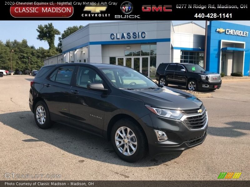 Nightfall Gray Metallic / Ash Gray 2020 Chevrolet Equinox LS