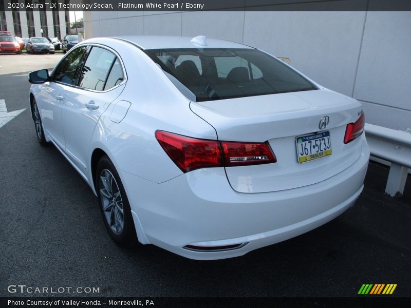 Platinum White Pearl / Ebony 2020 Acura TLX Technology Sedan
