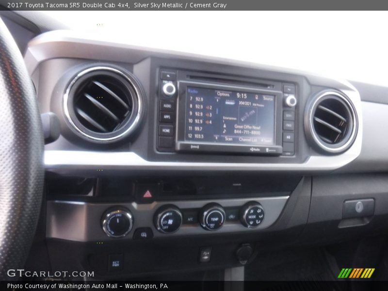 Silver Sky Metallic / Cement Gray 2017 Toyota Tacoma SR5 Double Cab 4x4