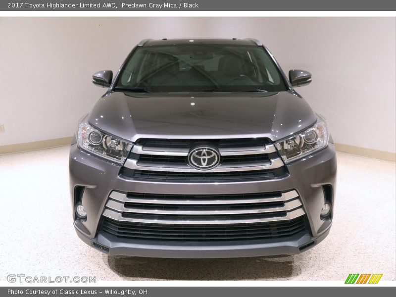 Predawn Gray Mica / Black 2017 Toyota Highlander Limited AWD
