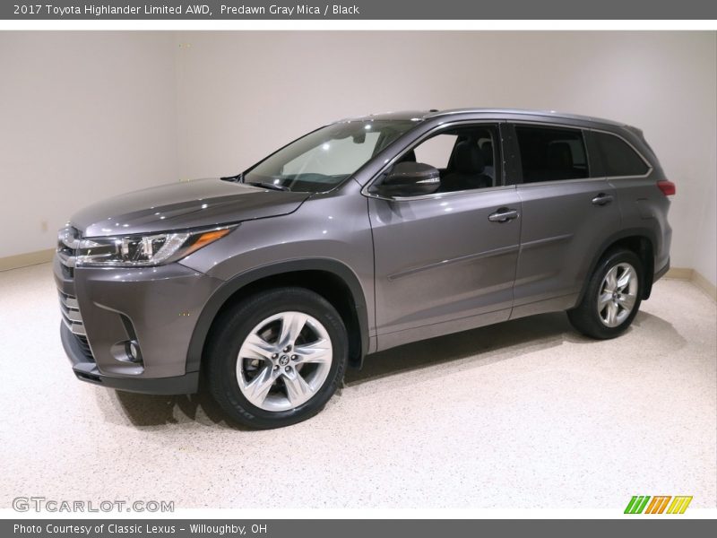 Predawn Gray Mica / Black 2017 Toyota Highlander Limited AWD