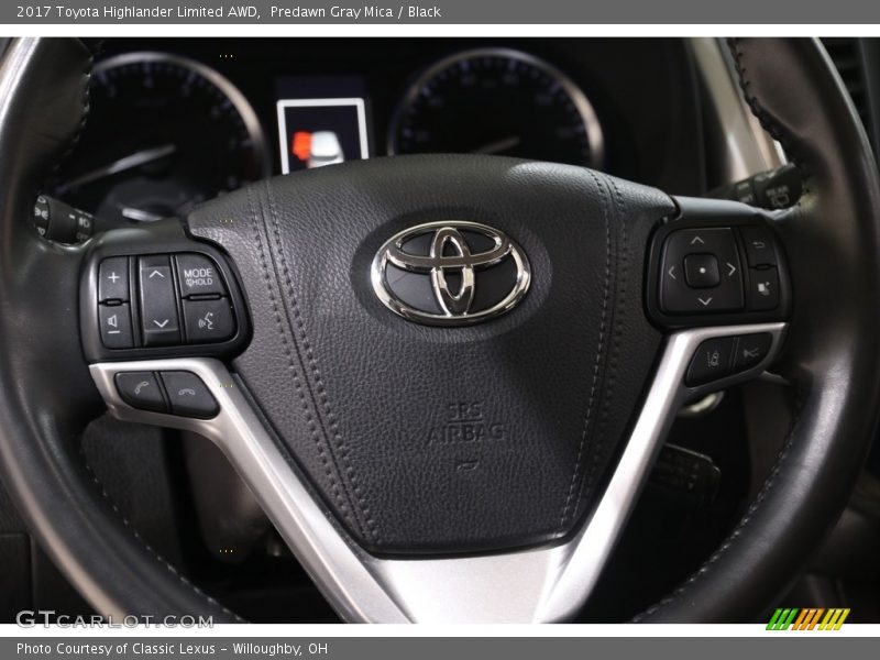 Predawn Gray Mica / Black 2017 Toyota Highlander Limited AWD