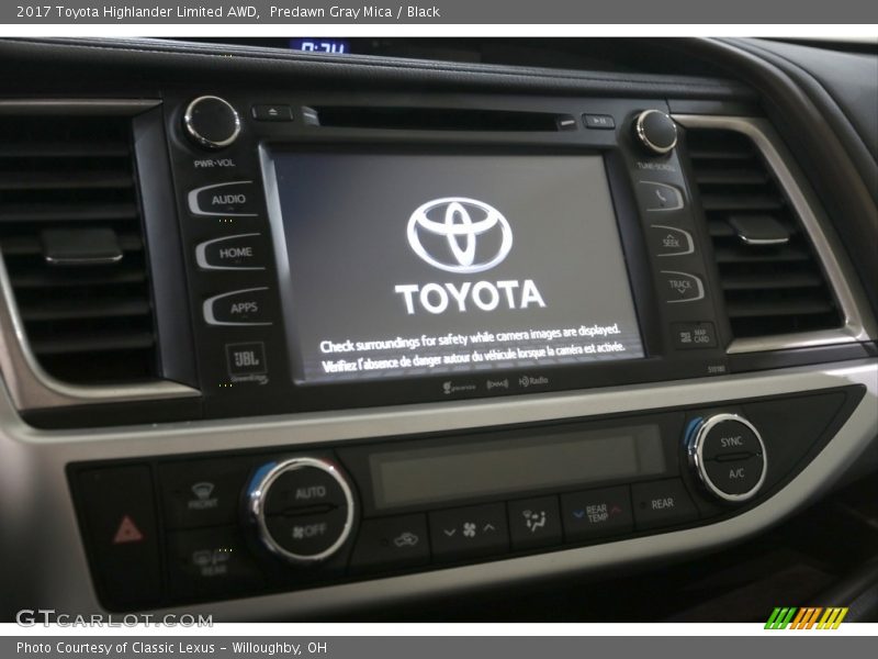 Predawn Gray Mica / Black 2017 Toyota Highlander Limited AWD