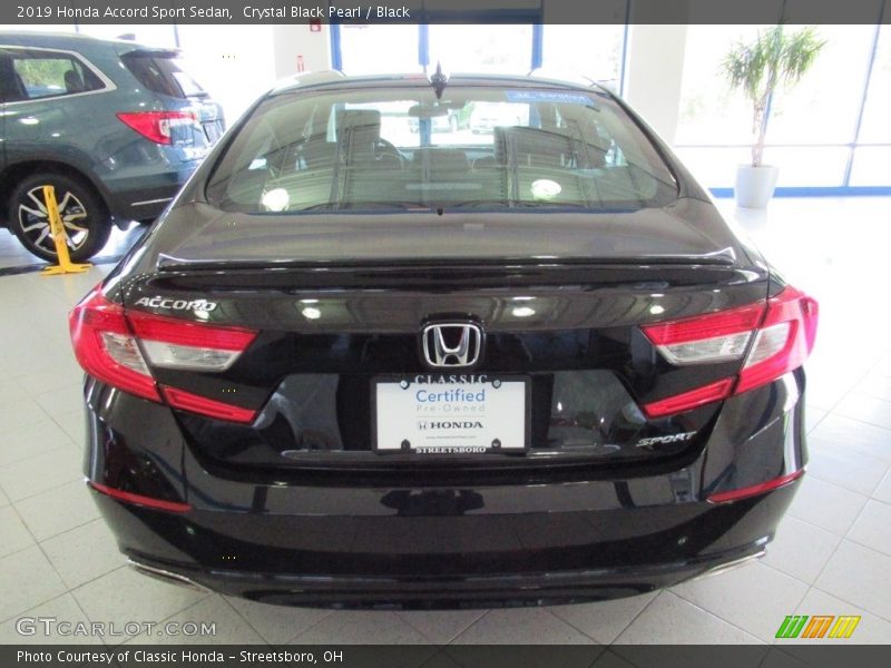 Crystal Black Pearl / Black 2019 Honda Accord Sport Sedan