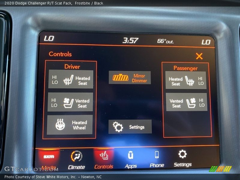Frostbite / Black 2020 Dodge Challenger R/T Scat Pack