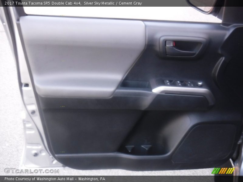 Silver Sky Metallic / Cement Gray 2017 Toyota Tacoma SR5 Double Cab 4x4
