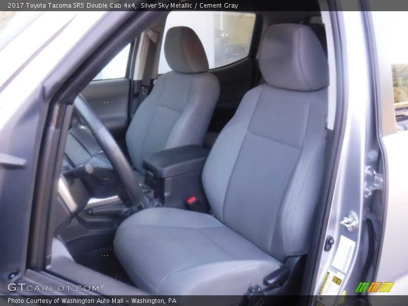 Silver Sky Metallic / Cement Gray 2017 Toyota Tacoma SR5 Double Cab 4x4