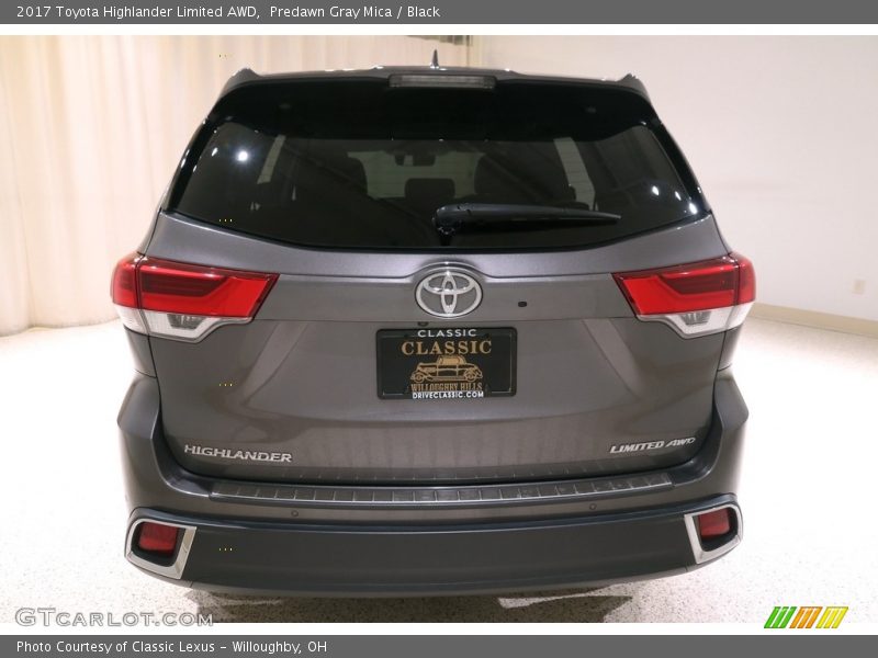 Predawn Gray Mica / Black 2017 Toyota Highlander Limited AWD