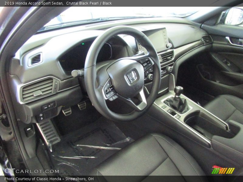 Crystal Black Pearl / Black 2019 Honda Accord Sport Sedan
