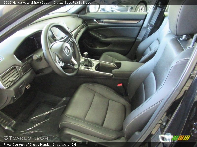 Crystal Black Pearl / Black 2019 Honda Accord Sport Sedan