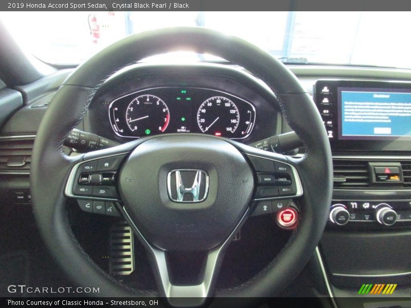 Crystal Black Pearl / Black 2019 Honda Accord Sport Sedan