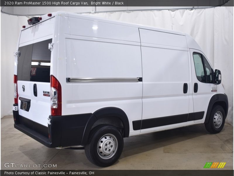 Bright White / Black 2020 Ram ProMaster 1500 High Roof Cargo Van