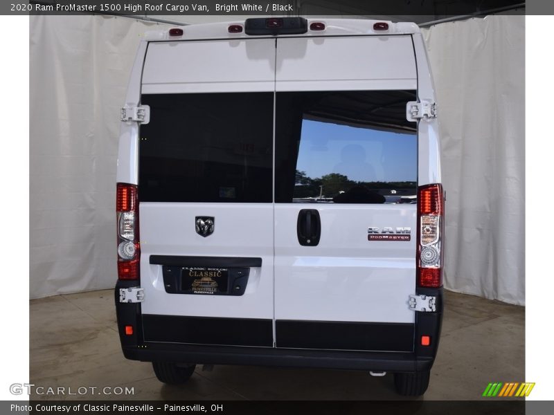 Bright White / Black 2020 Ram ProMaster 1500 High Roof Cargo Van