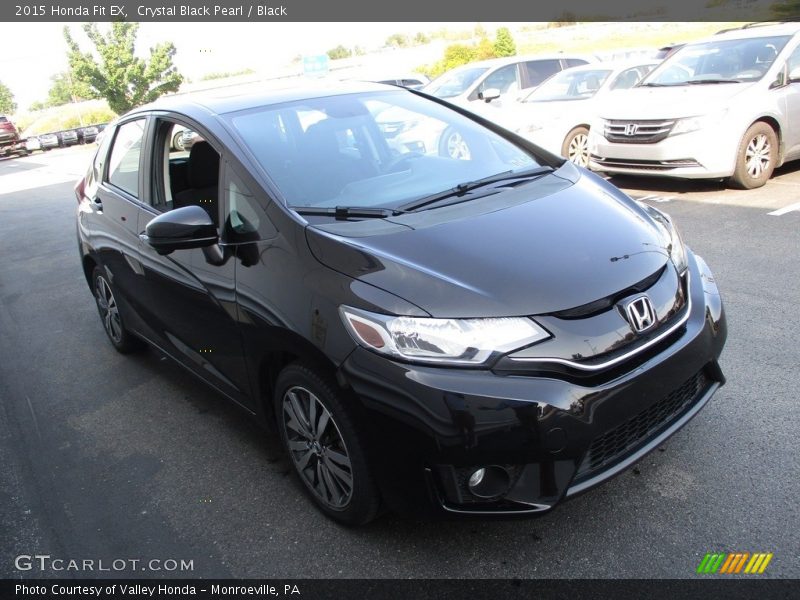 Crystal Black Pearl / Black 2015 Honda Fit EX