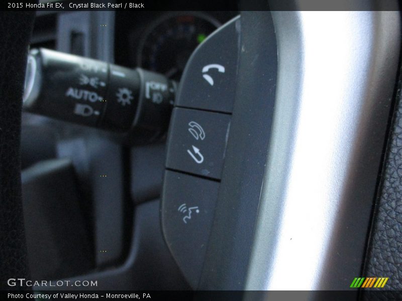 Crystal Black Pearl / Black 2015 Honda Fit EX