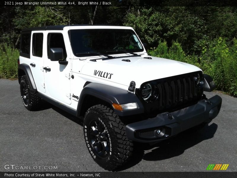Bright White / Black 2021 Jeep Wrangler Unlimited Willys 4x4
