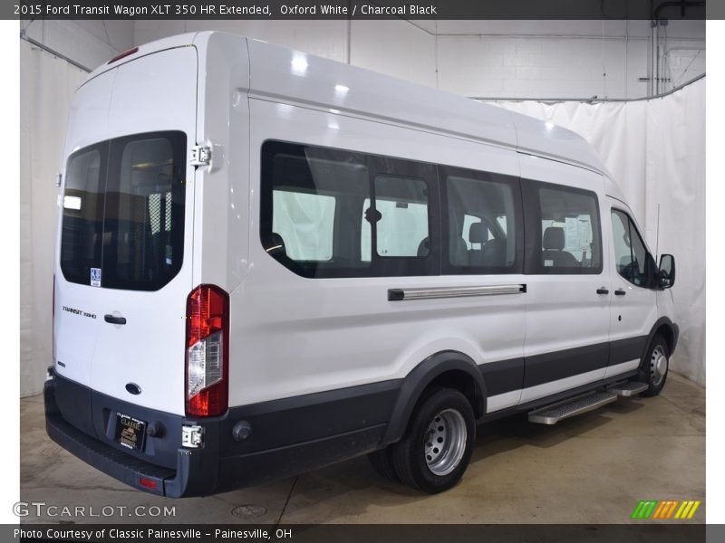 Oxford White / Charcoal Black 2015 Ford Transit Wagon XLT 350 HR Extended