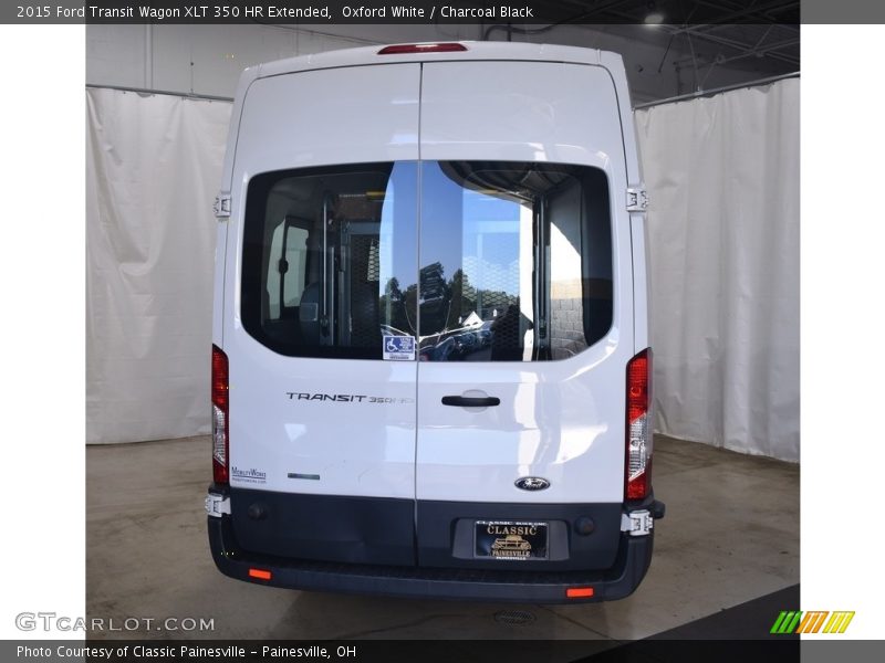 Oxford White / Charcoal Black 2015 Ford Transit Wagon XLT 350 HR Extended