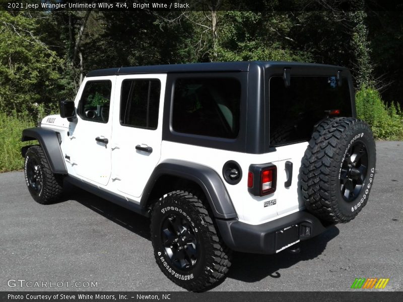 Bright White / Black 2021 Jeep Wrangler Unlimited Willys 4x4