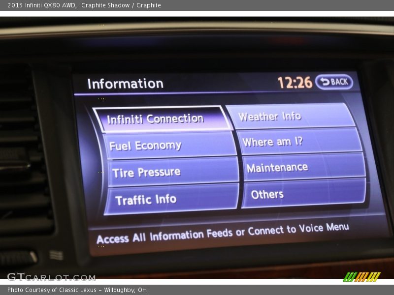 Graphite Shadow / Graphite 2015 Infiniti QX80 AWD
