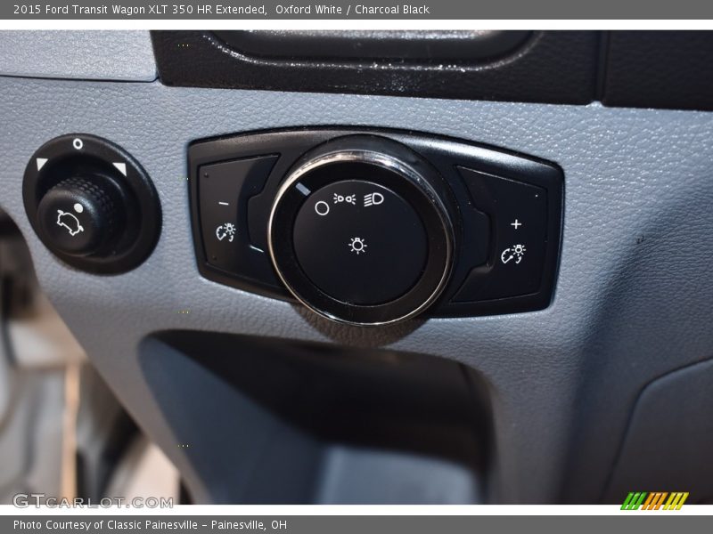 Oxford White / Charcoal Black 2015 Ford Transit Wagon XLT 350 HR Extended