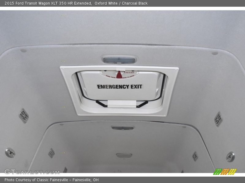 Oxford White / Charcoal Black 2015 Ford Transit Wagon XLT 350 HR Extended