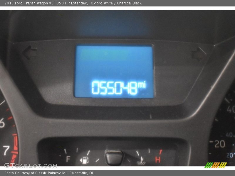 Oxford White / Charcoal Black 2015 Ford Transit Wagon XLT 350 HR Extended