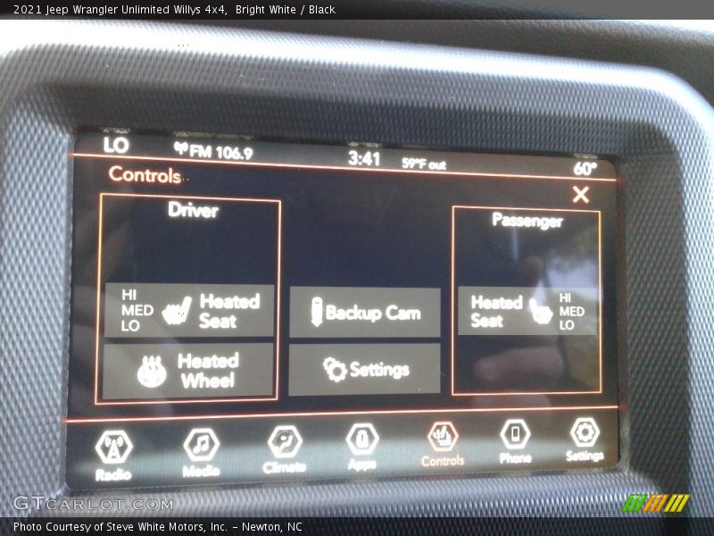Bright White / Black 2021 Jeep Wrangler Unlimited Willys 4x4