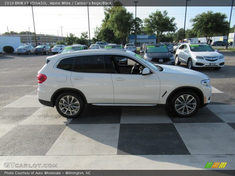 Alpine White / Canberra Beige/Black 2019 BMW X3 sDrive30i