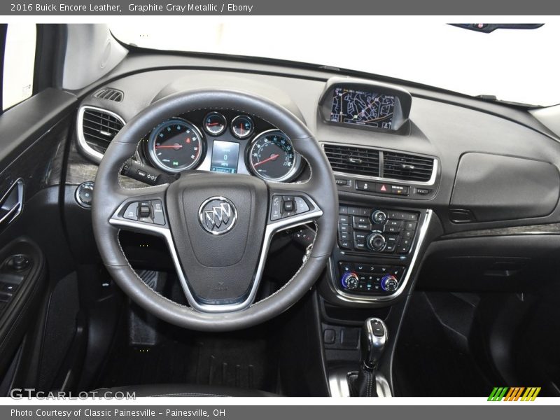 Graphite Gray Metallic / Ebony 2016 Buick Encore Leather