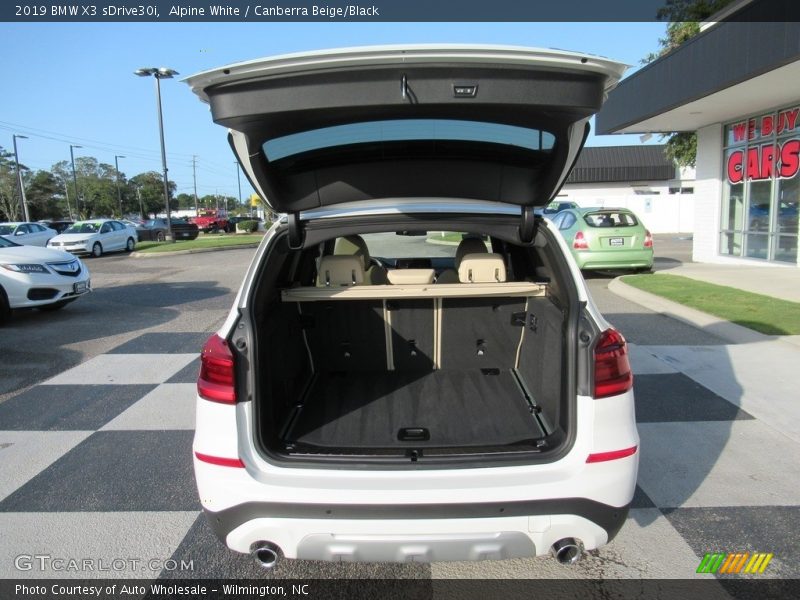 Alpine White / Canberra Beige/Black 2019 BMW X3 sDrive30i