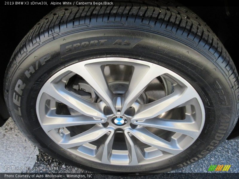 Alpine White / Canberra Beige/Black 2019 BMW X3 sDrive30i