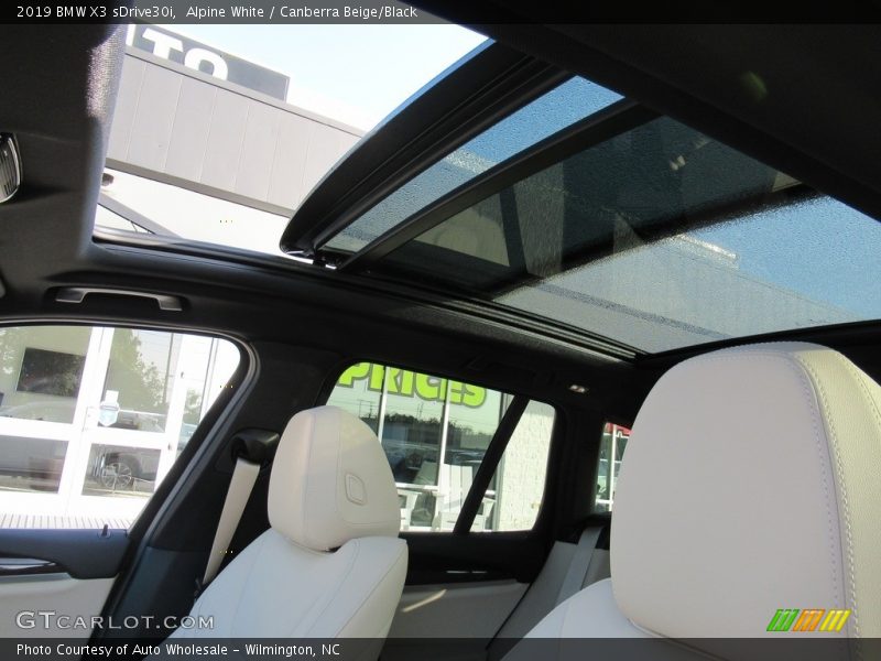 Alpine White / Canberra Beige/Black 2019 BMW X3 sDrive30i