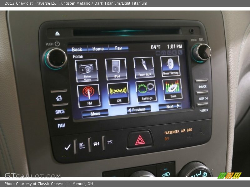 Controls of 2013 Traverse LS