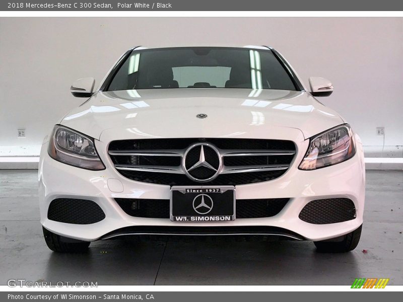 Polar White / Black 2018 Mercedes-Benz C 300 Sedan