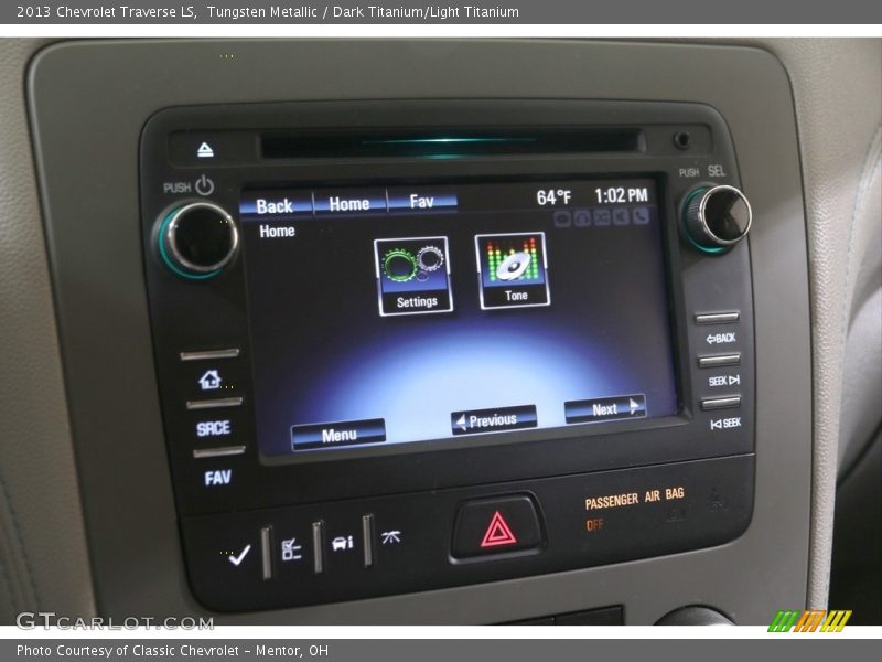 Controls of 2013 Traverse LS