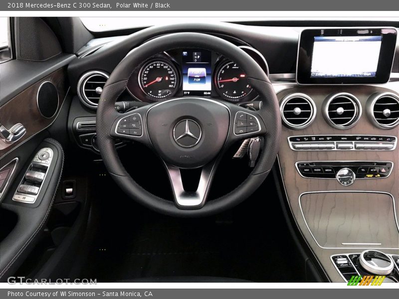Polar White / Black 2018 Mercedes-Benz C 300 Sedan