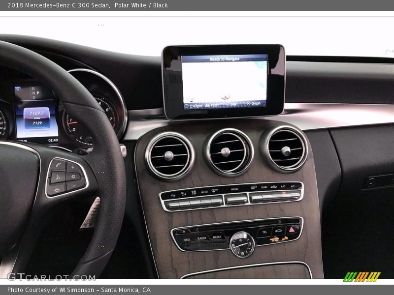 Polar White / Black 2018 Mercedes-Benz C 300 Sedan