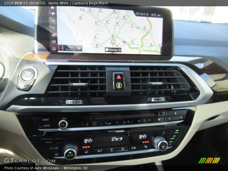 Alpine White / Canberra Beige/Black 2019 BMW X3 sDrive30i